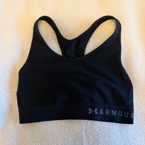 Under Armour Women's Sleek Black Sports Bra